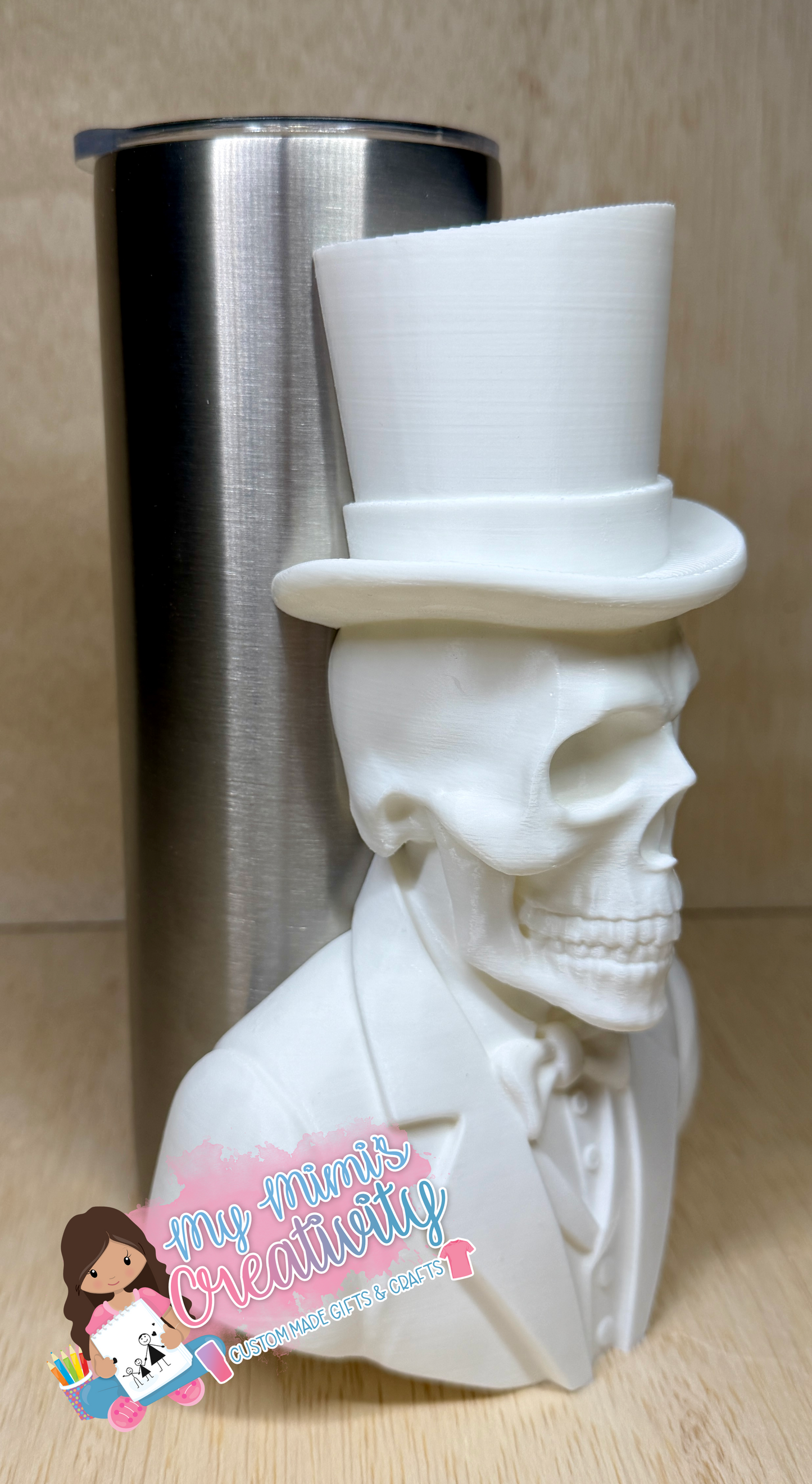 🎩 Gentleman Skeleton Top Hat Sleeve