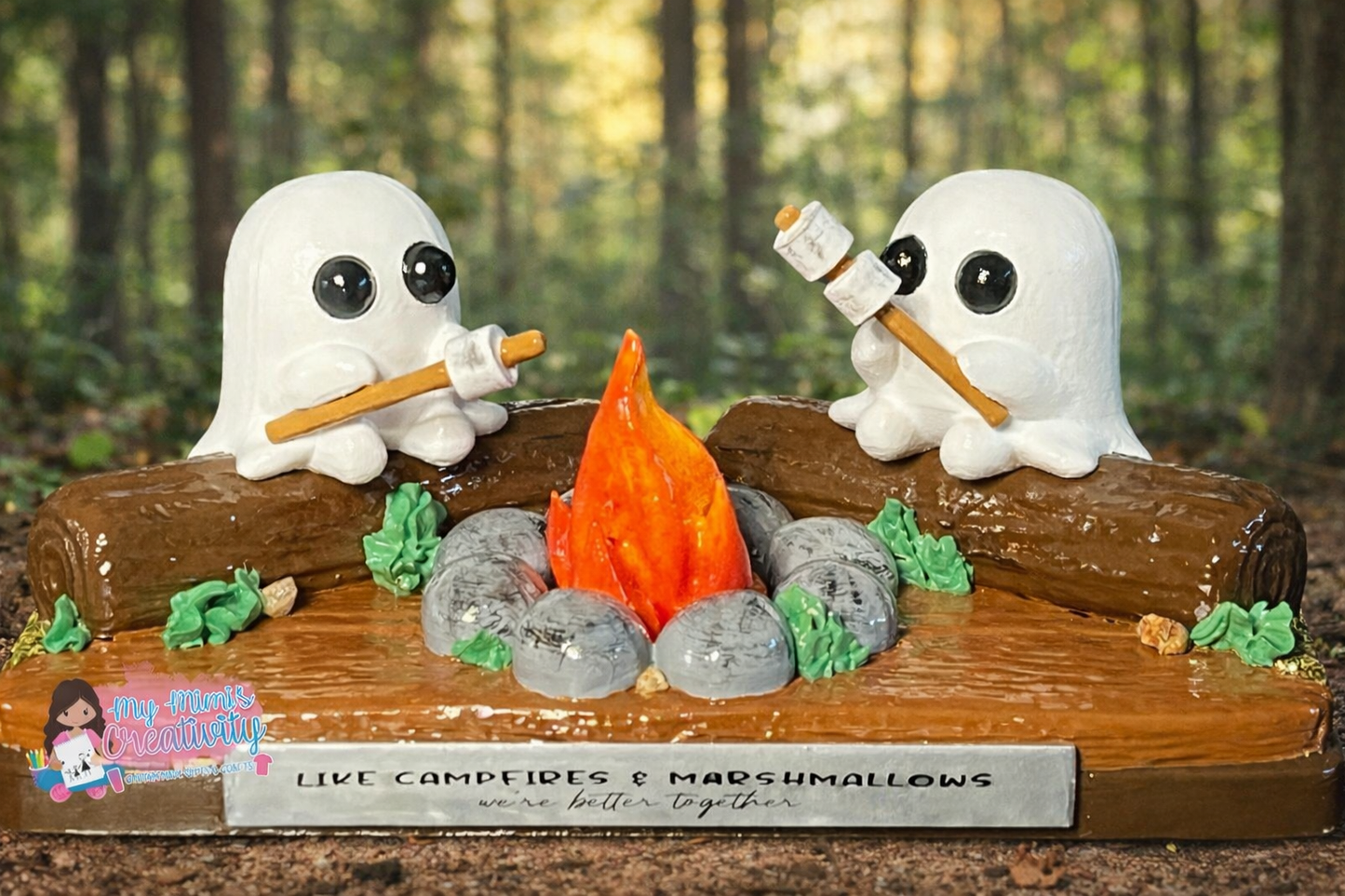 DIY Ghost Camp Fire Tea Light Holder