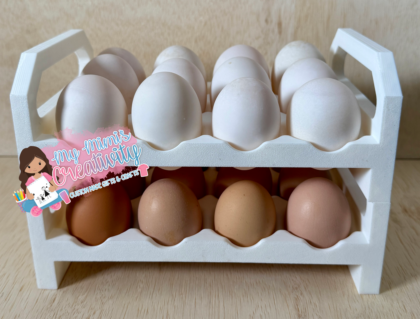 🥚Egg Stacking/Organizing Tray's |🐓Chicken & 🦆Duck Egg Storage Rack