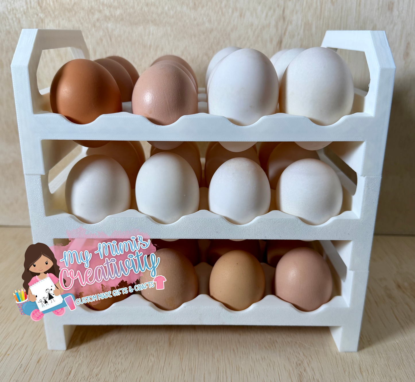 🥚Egg Stacking/Organizing Tray's |🐓Chicken & 🦆Duck Egg Storage Rack