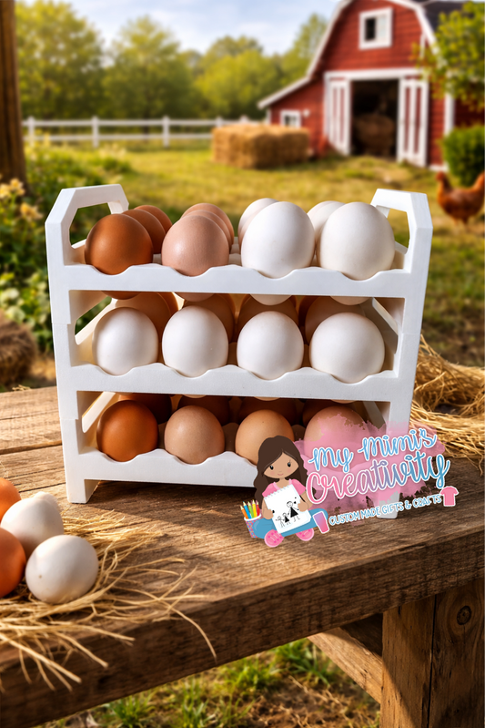 🥚Egg Stacking/Organizing Tray's |🐓Chicken & 🦆Duck Egg Storage Rack