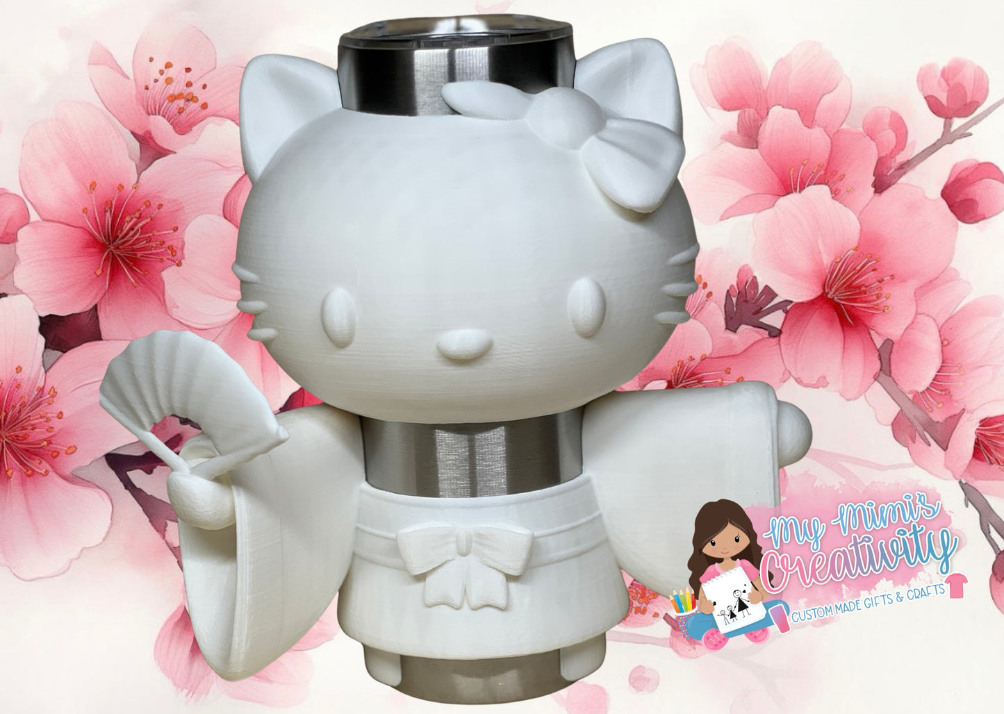 🐱🌸 Kawaii Kitty Tumbler Sleeve