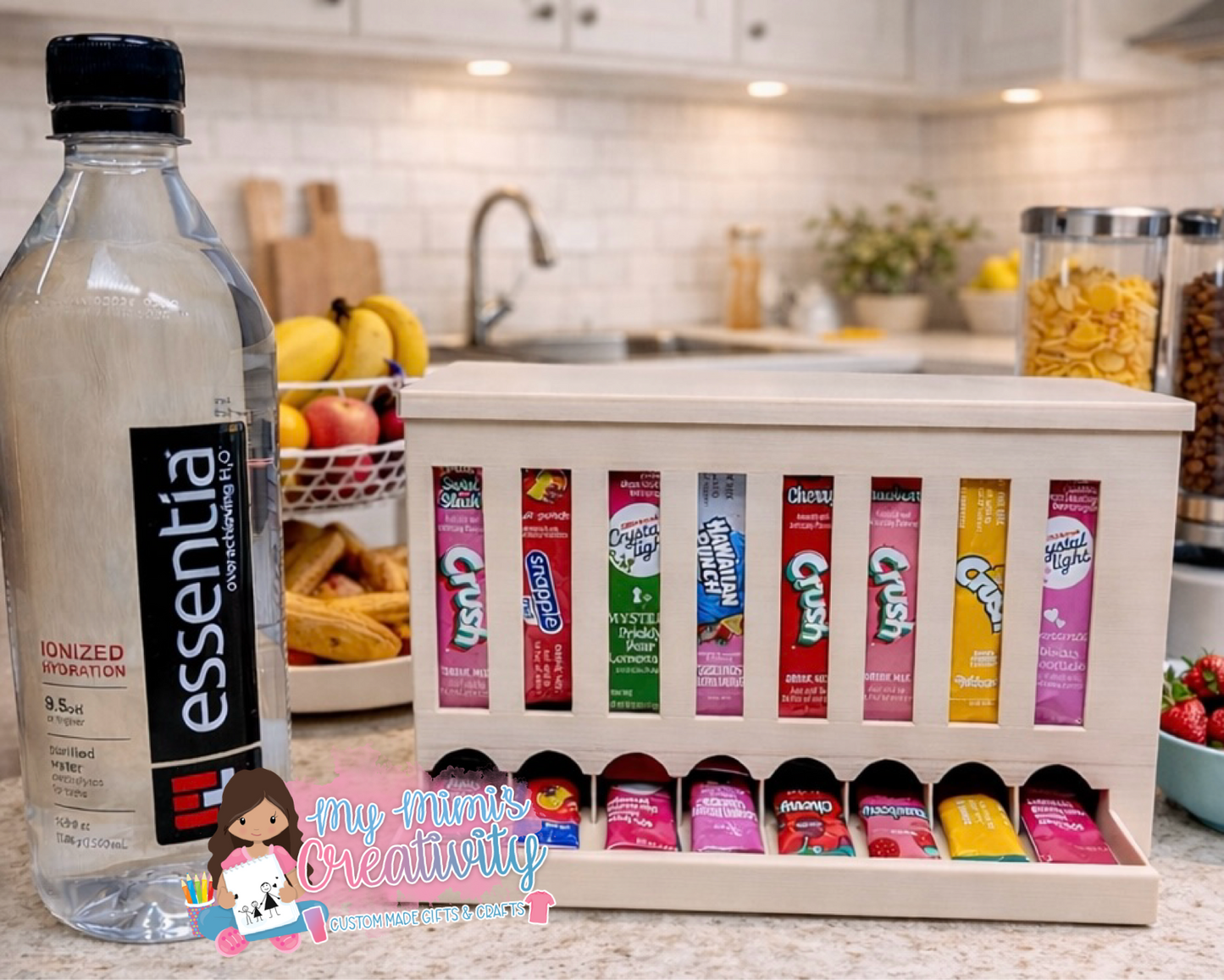 🍉 8 Slot Slim ~ Drink Packet Organizer
