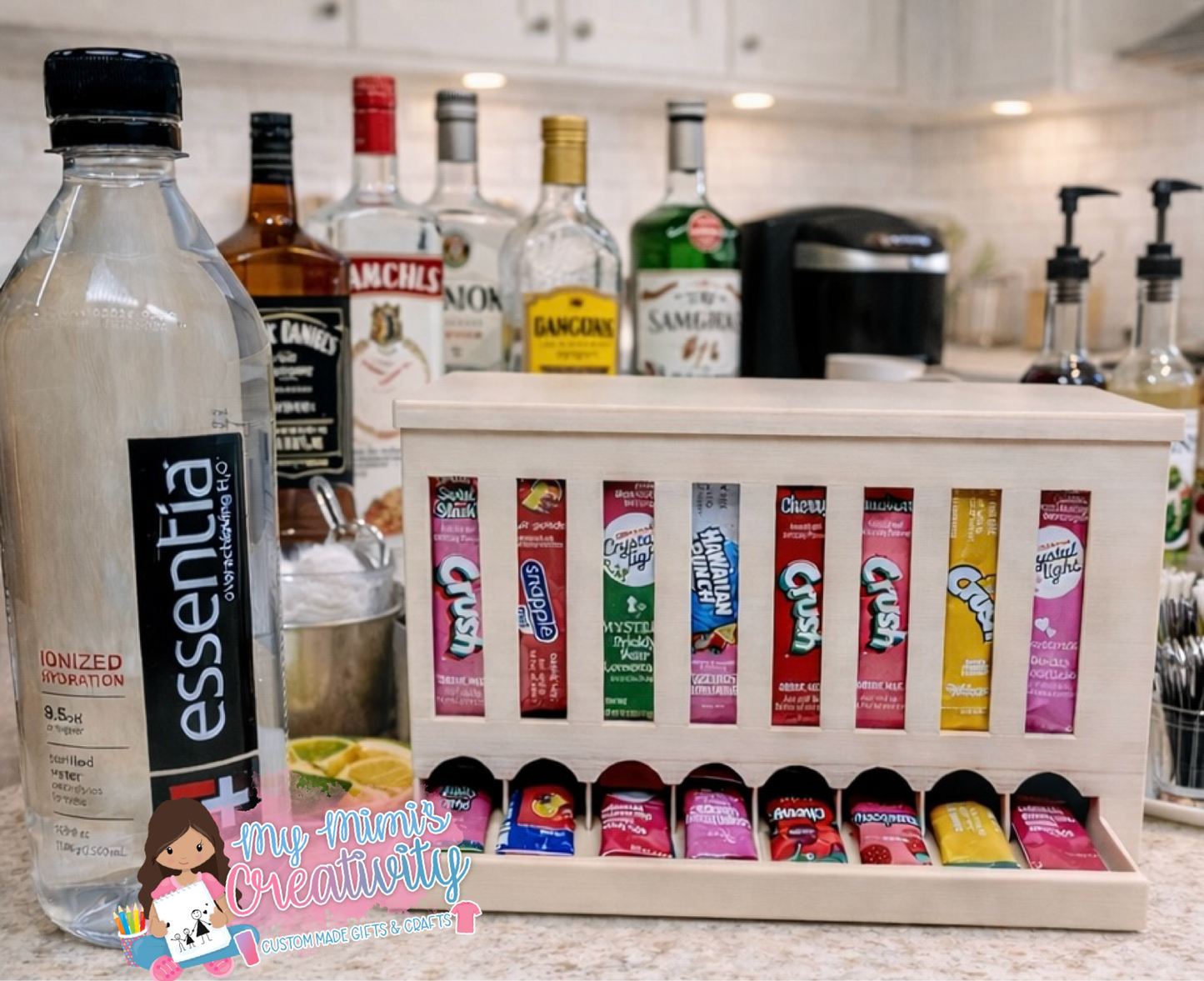 🍉 8 Slot Slim ~ Drink Packet Organizer