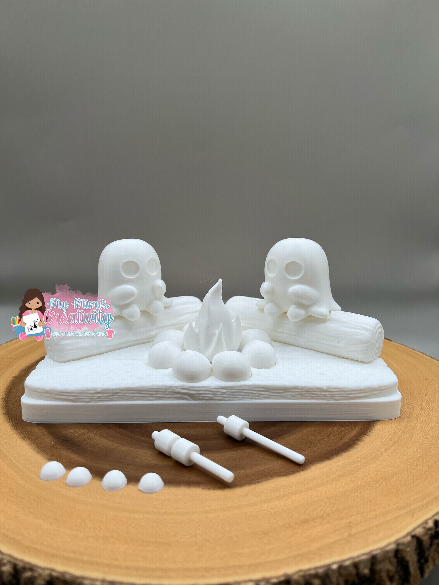 DIY Ghost Camp Fire Tea Light Holder