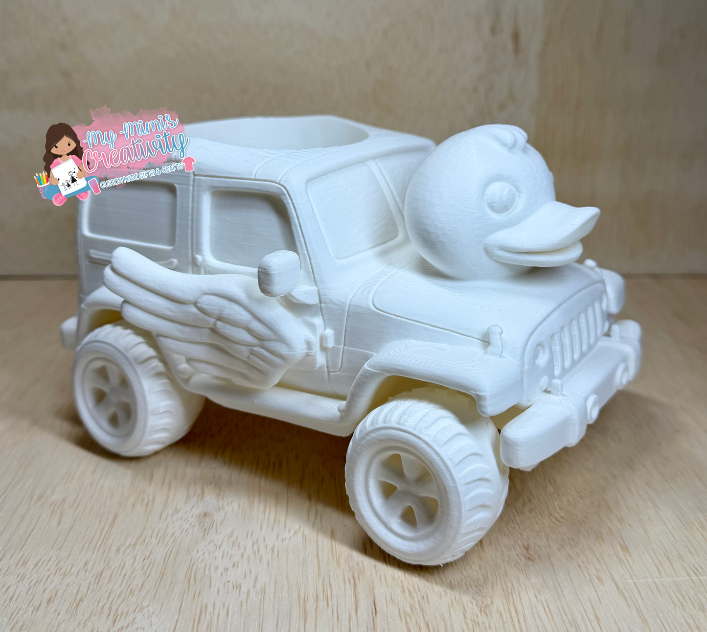 🦆 Winged Jeep Duck Full Tumbler Sleeve