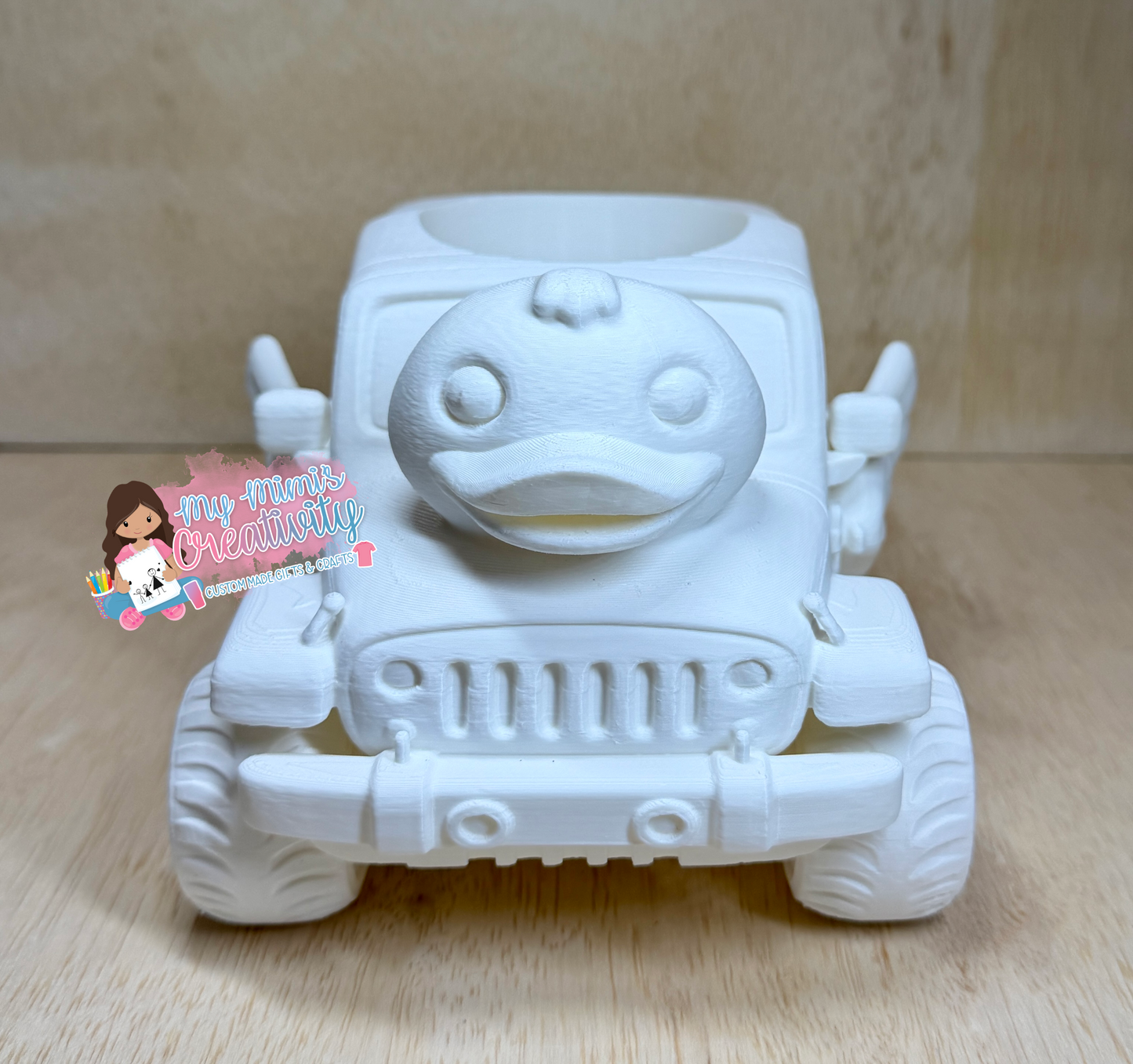 🦆 Winged Jeep Duck Full Tumbler Sleeve
