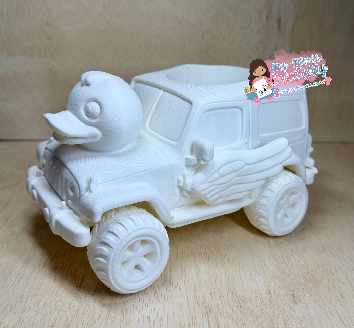 🦆 Winged Jeep Duck Full Tumbler Sleeve