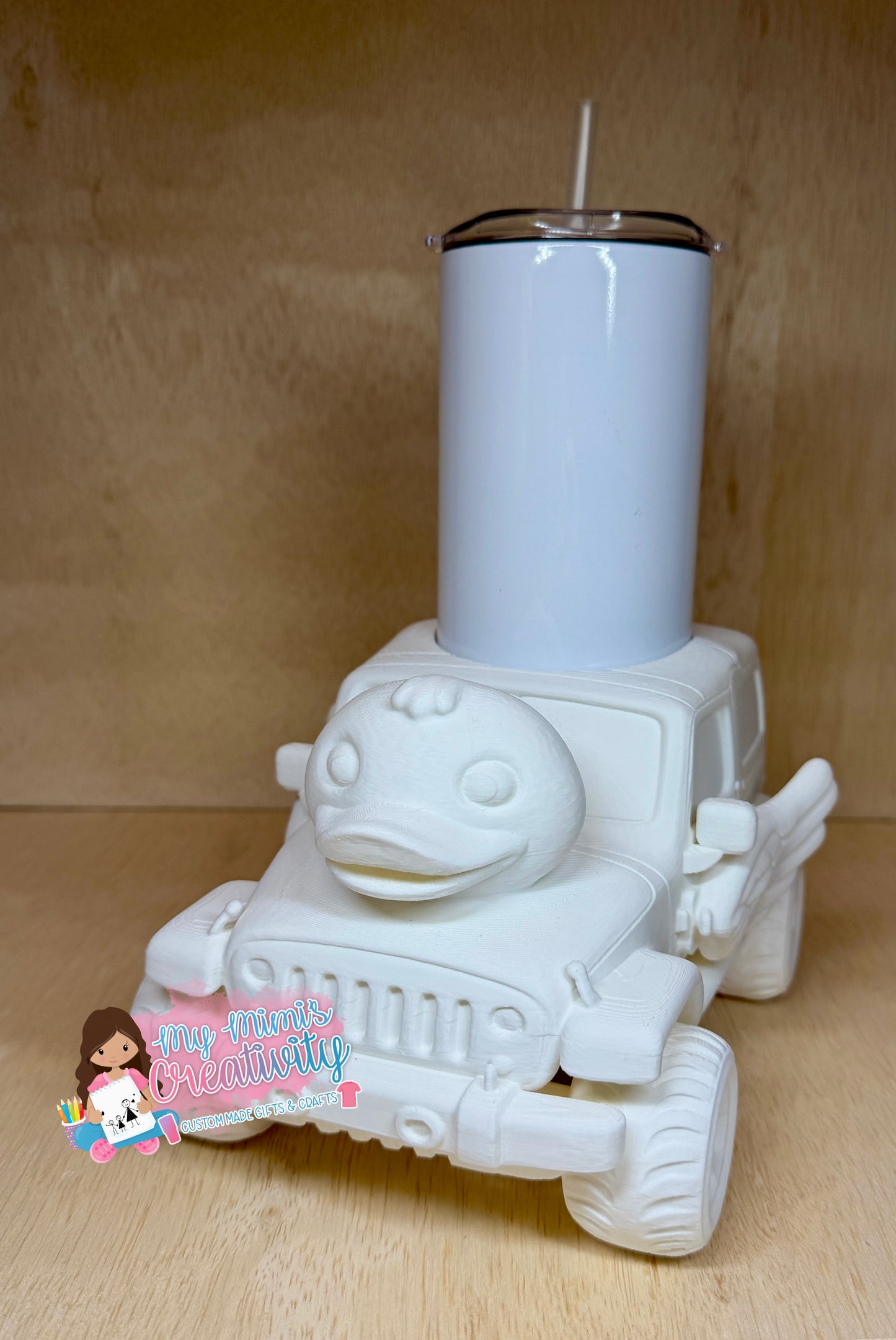 🦆 Winged Jeep Duck Full Tumbler Sleeve