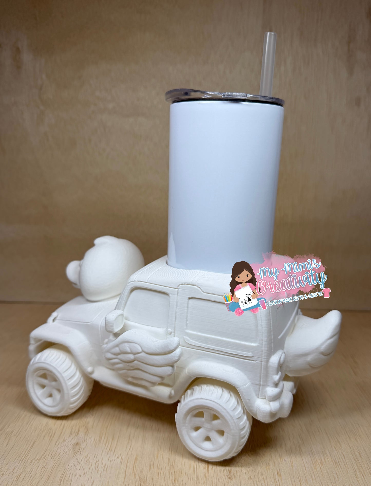 🦆 Winged Jeep Duck Full Tumbler Sleeve