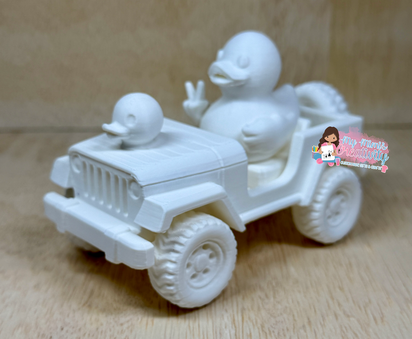 ✌️🐥 Peace Duck Jeep Half Tumbler Sleeve