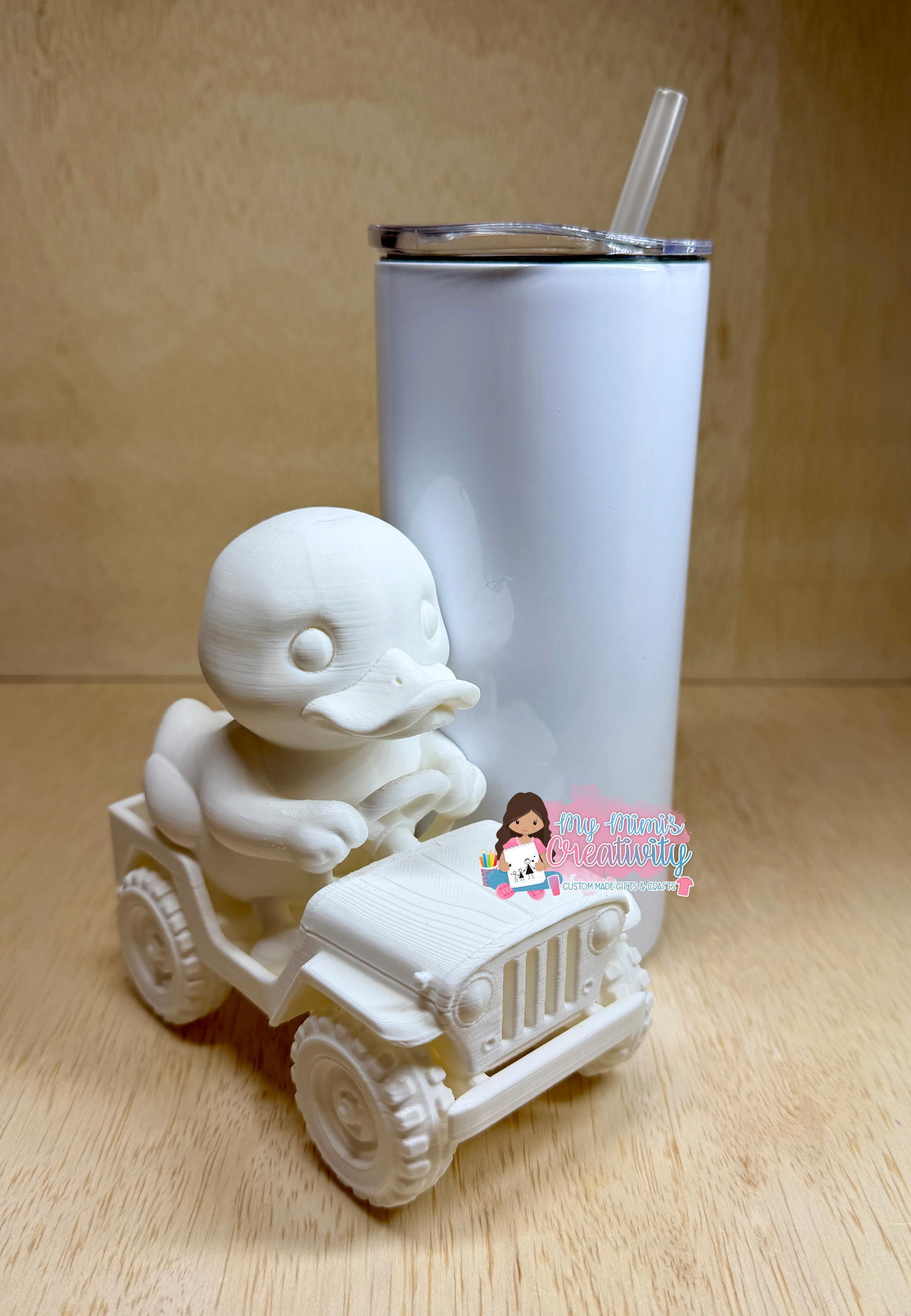 🐥✨Jeep Duck Half Sleeve Tumbler Sleeve