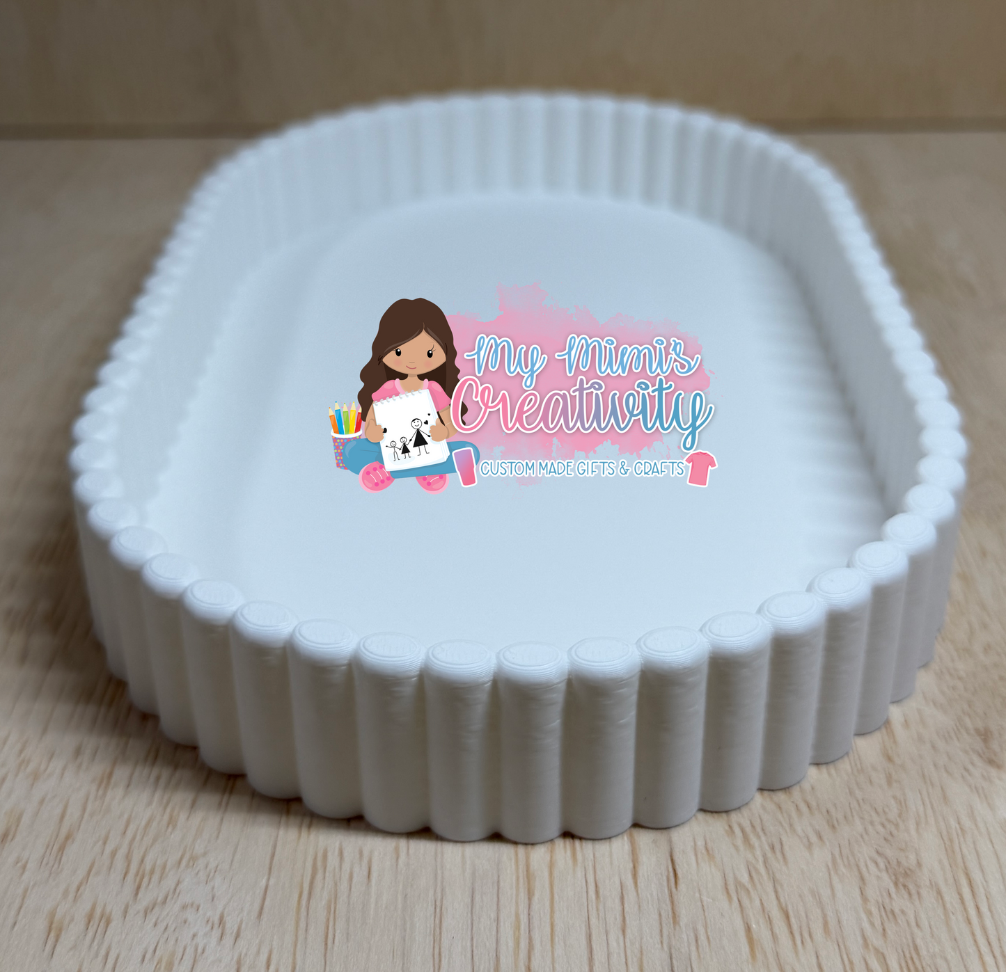 ✨ Elegant Scalloped Trinket Tray ✨