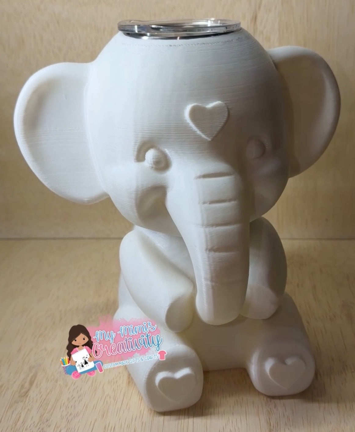 💖 Amora ~ Elephant 3D Printed Tumbler Sleeve
