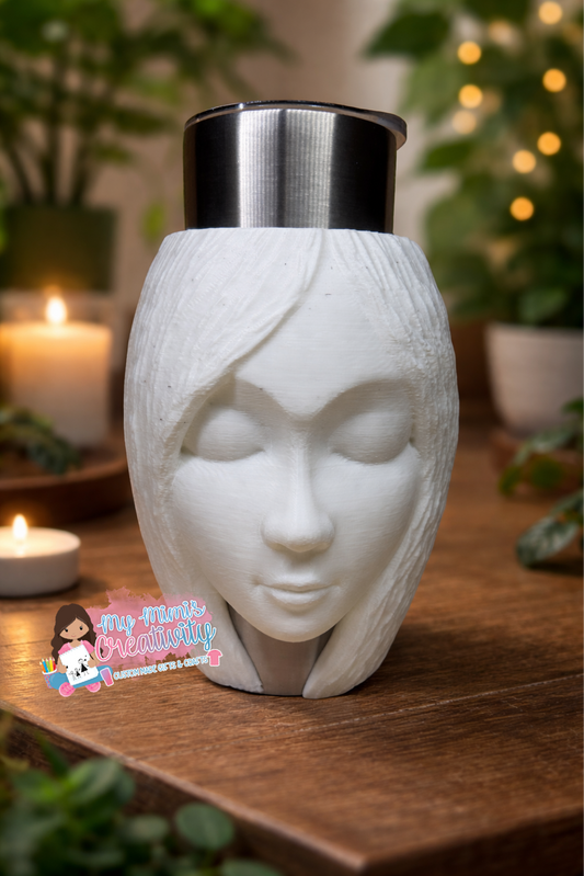 💄3D Woman Head Tumbler Sleeve – Female Inspired Drink Holder