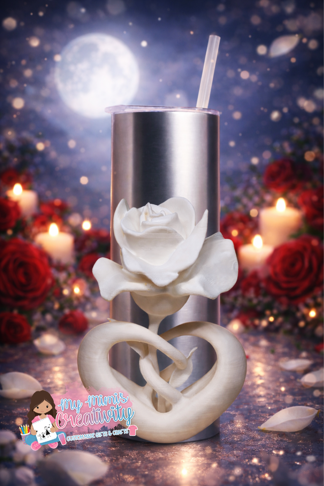 🌹 Infinity ❤️ Love Rose Embellishment