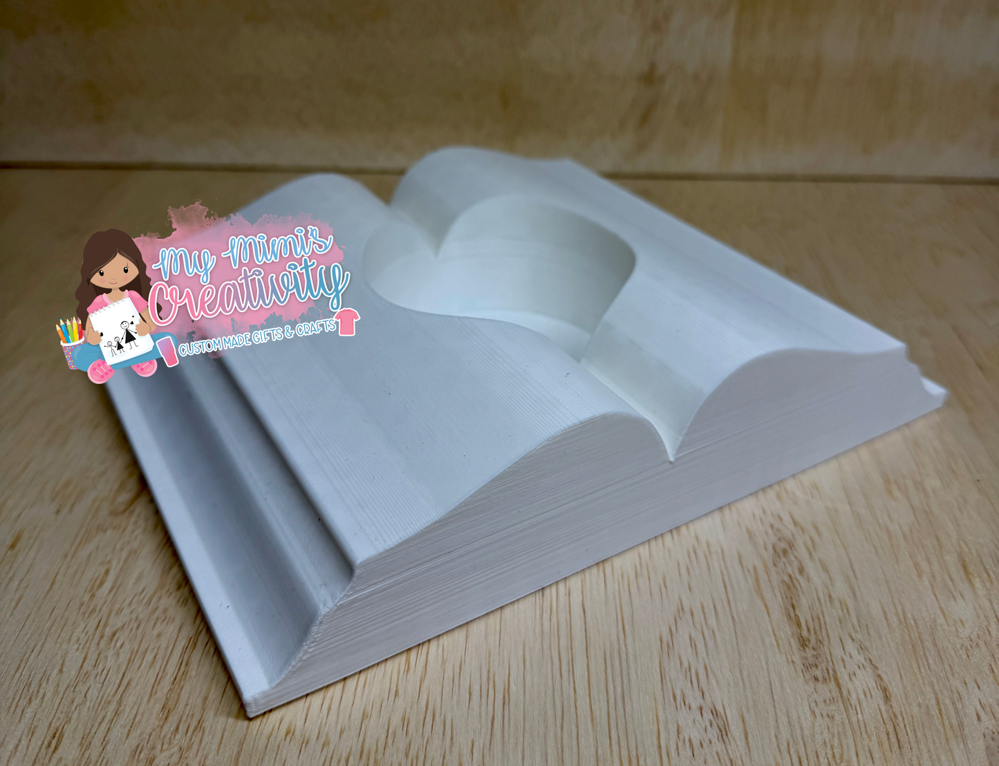 📚 Open Book Tumbler Sleeve – Small; Large Sizes Available