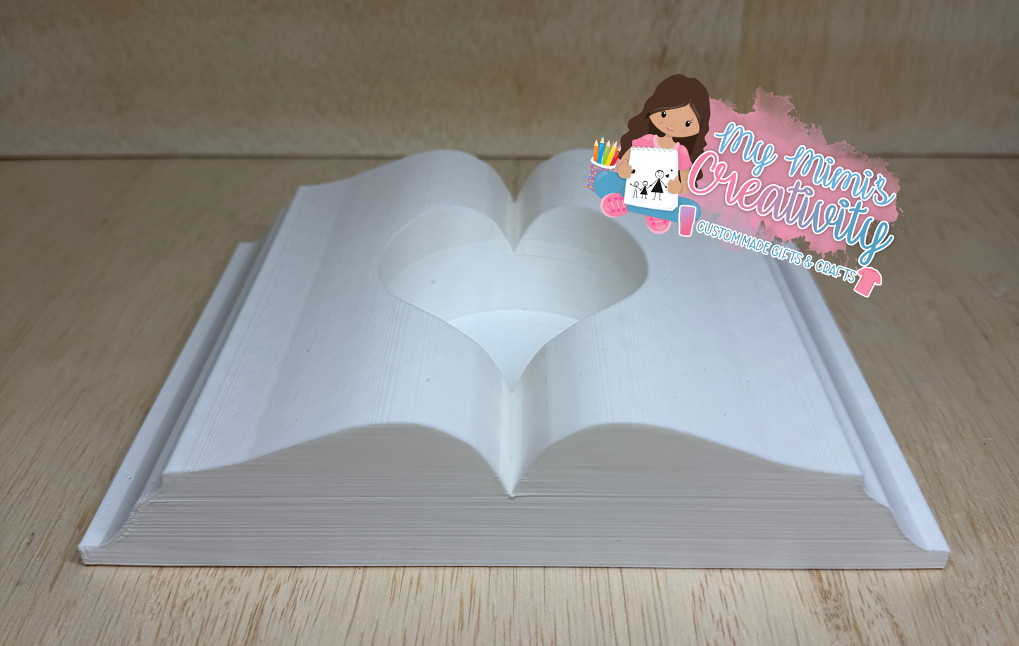 📚 Open Book Tumbler Sleeve – Small; Large Sizes Available