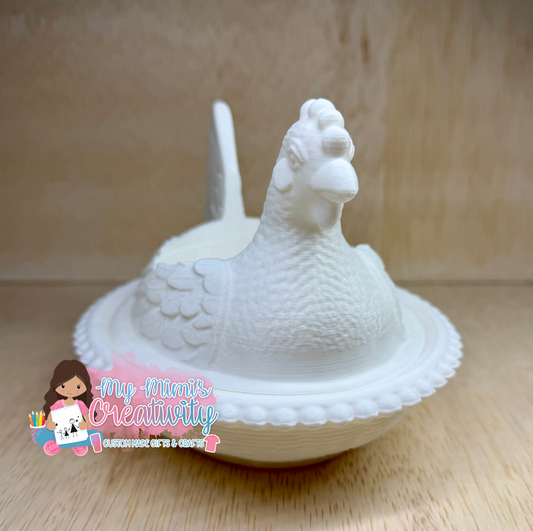 🐔 70’s Vintage Resting Hen Dish Tumbler Sleeves and Straw Hugger