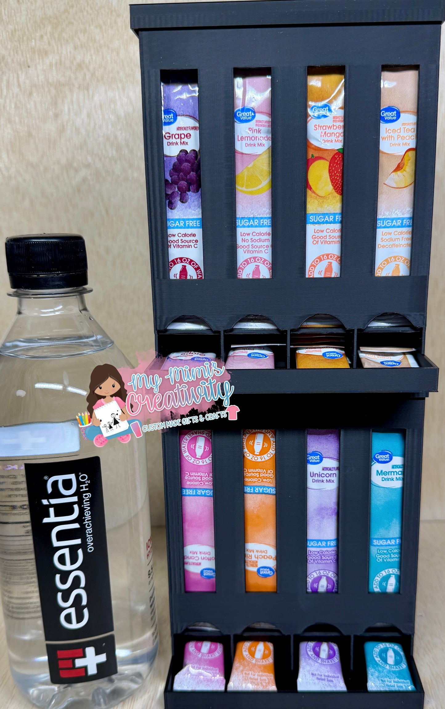 🍉 4 Slot Slim ~ Drink Packet Organizer