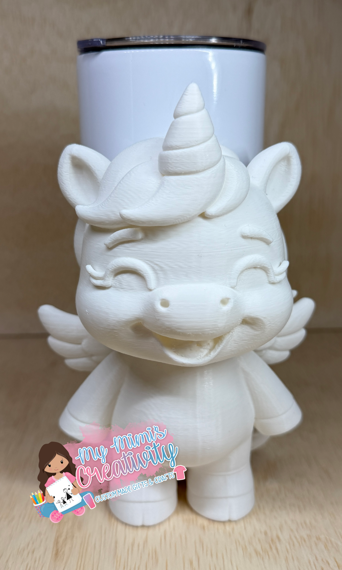 🦄 Large Unicorn Half Sleeve Tumbler Embellishment