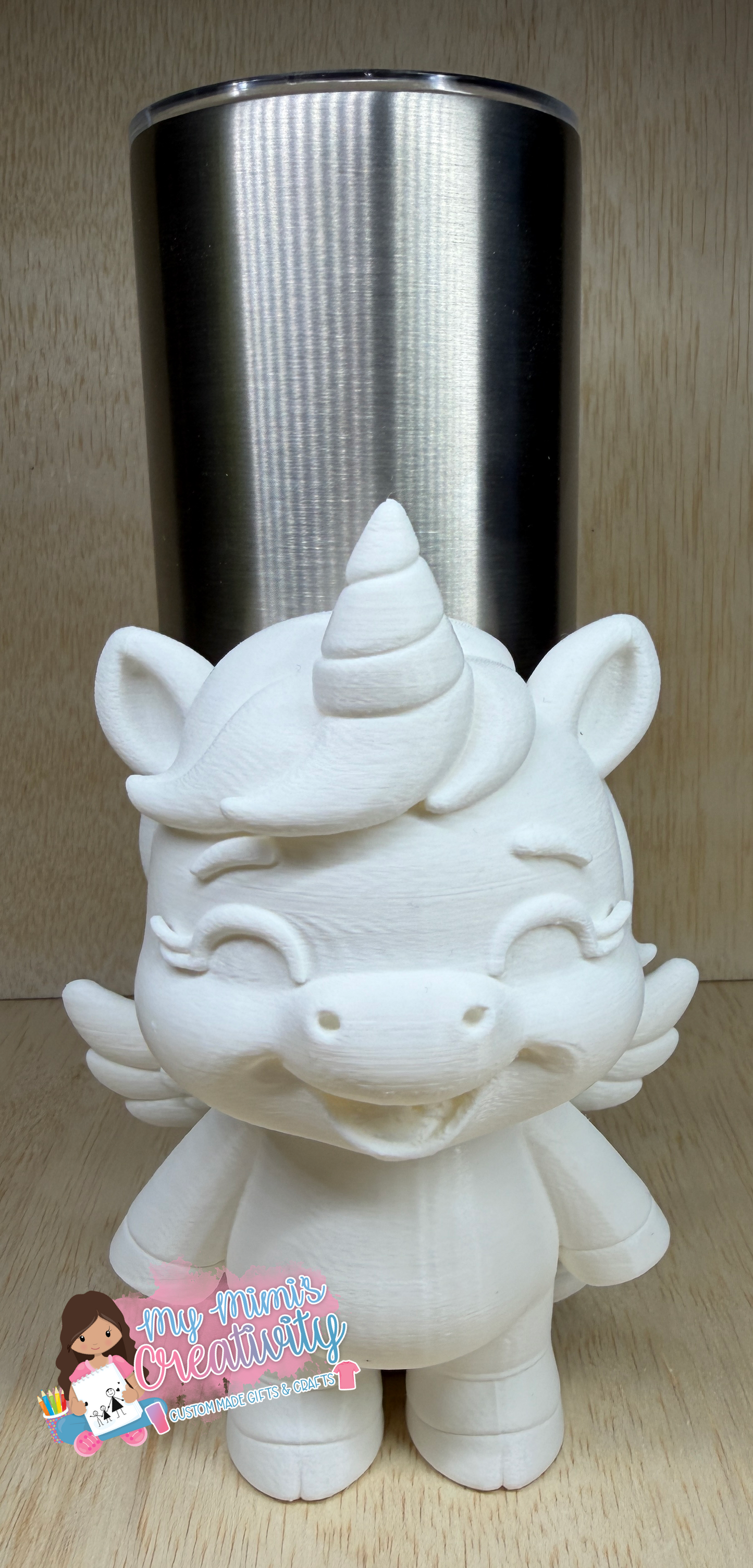 🦄 Large Unicorn Half Sleeve Tumbler Embellishment