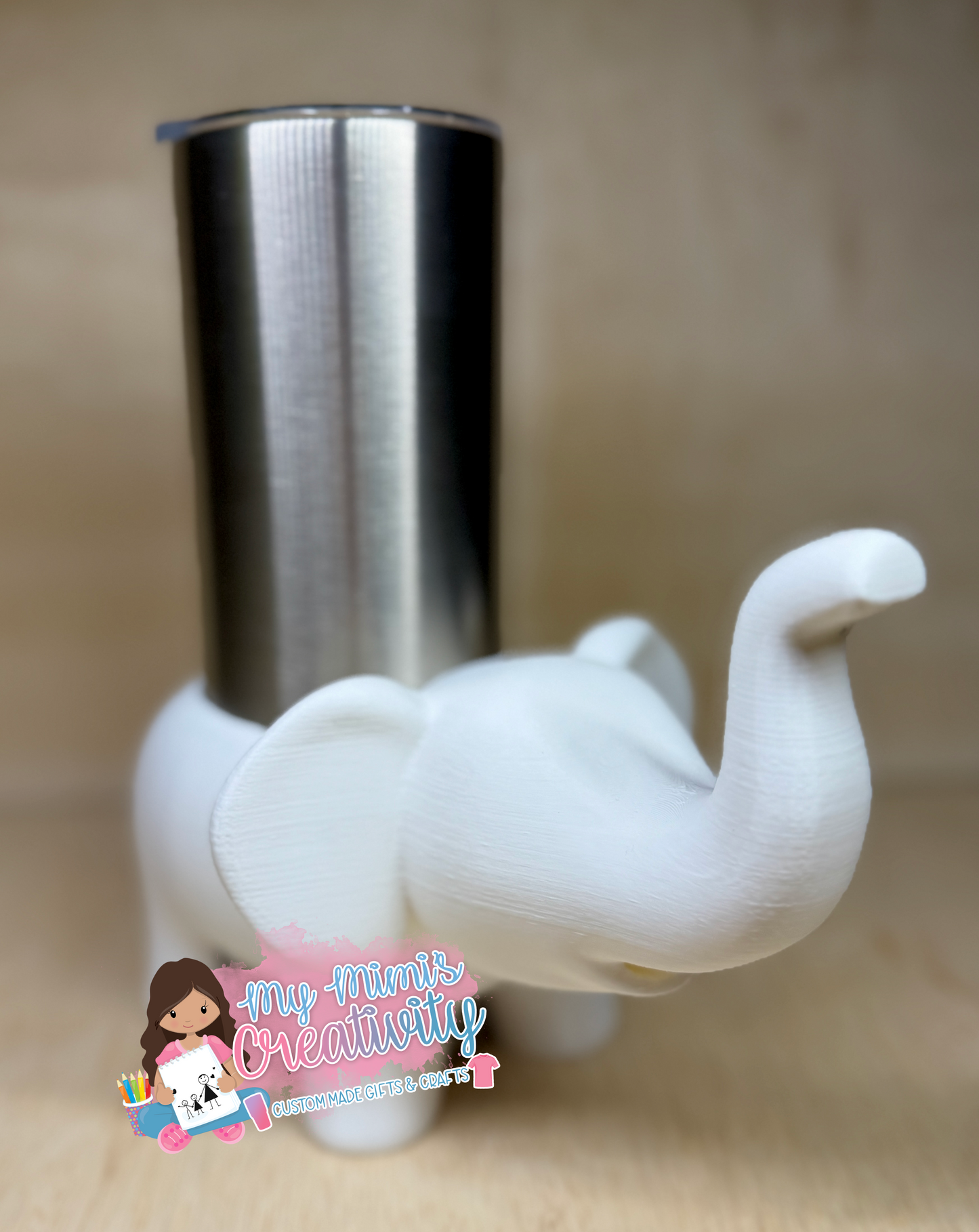 🐘 Baby Elephant Safari Tumbler Sleeve