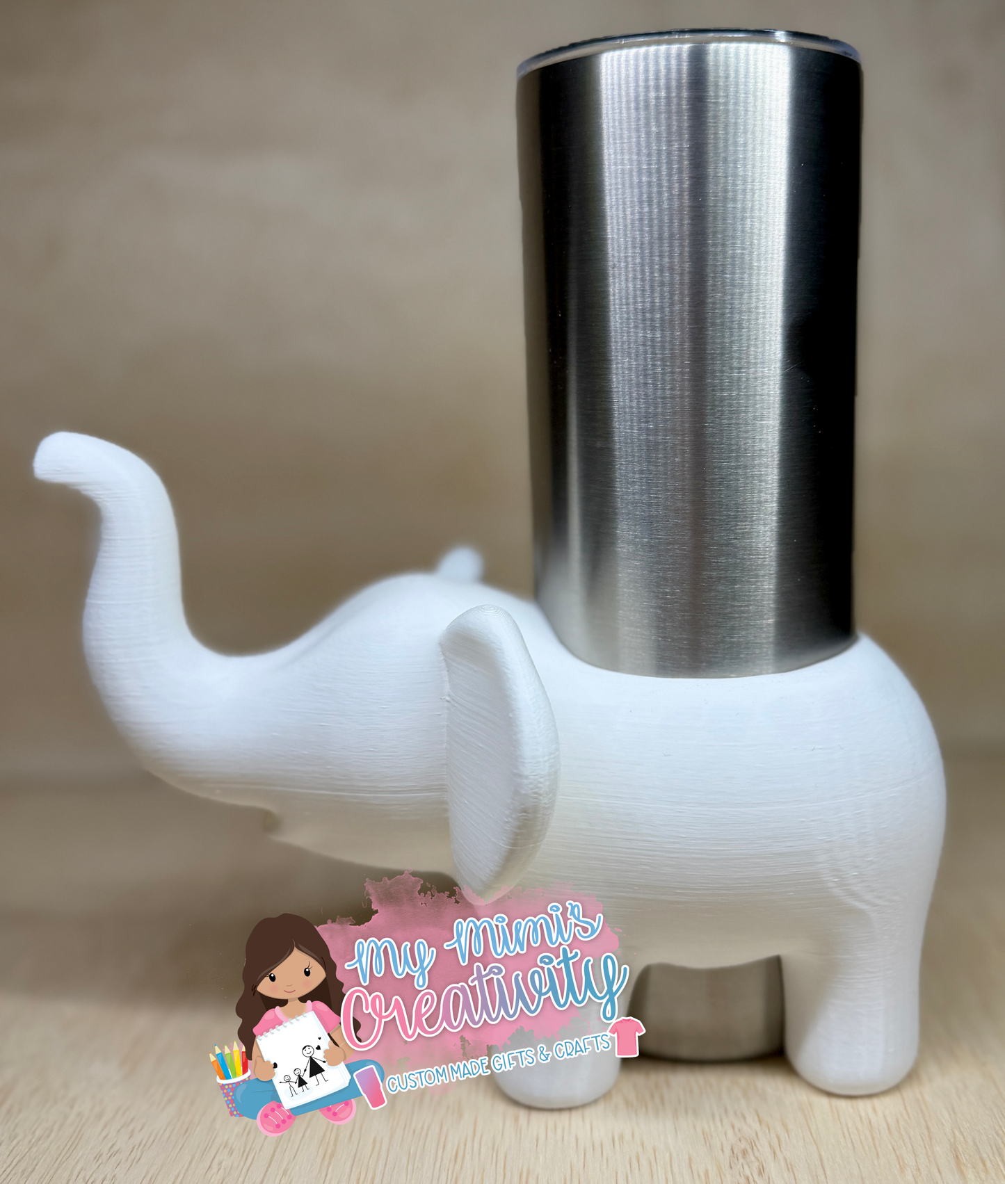 🐘 Baby Elephant Safari Tumbler Sleeve