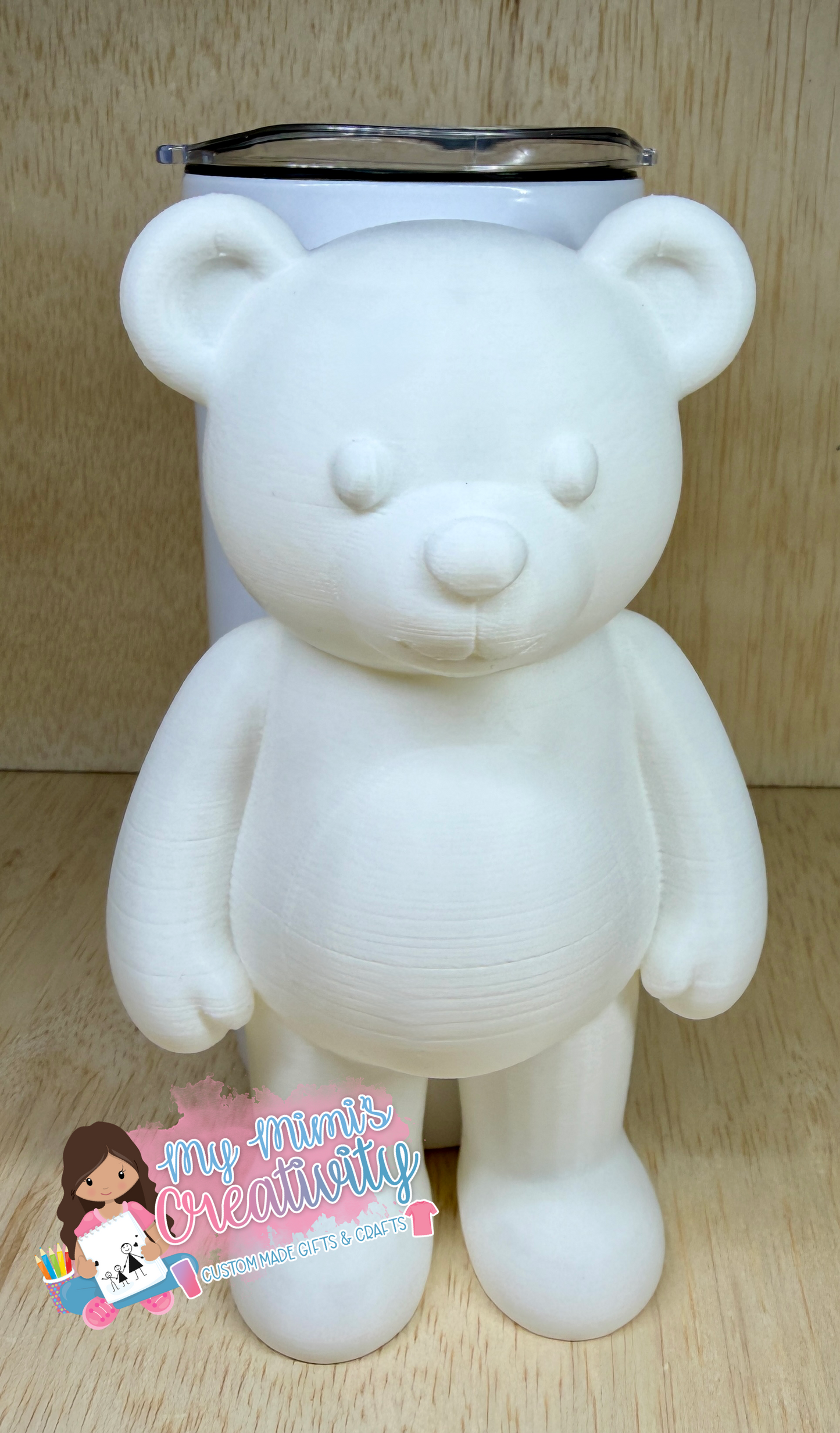 🧸✨Stand Up Bear Half Sleeve – 15/20 oz Straight Tumblers