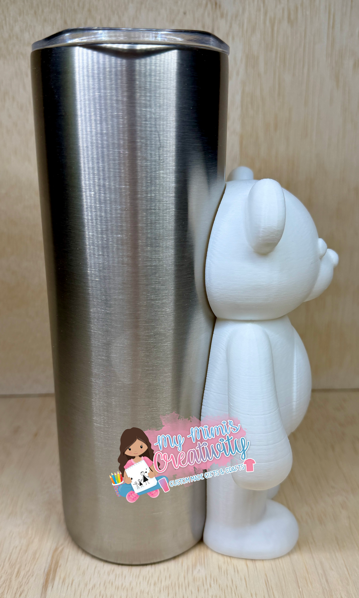 🧸✨Stand Up Bear Half Sleeve – 15/20 oz Straight Tumblers