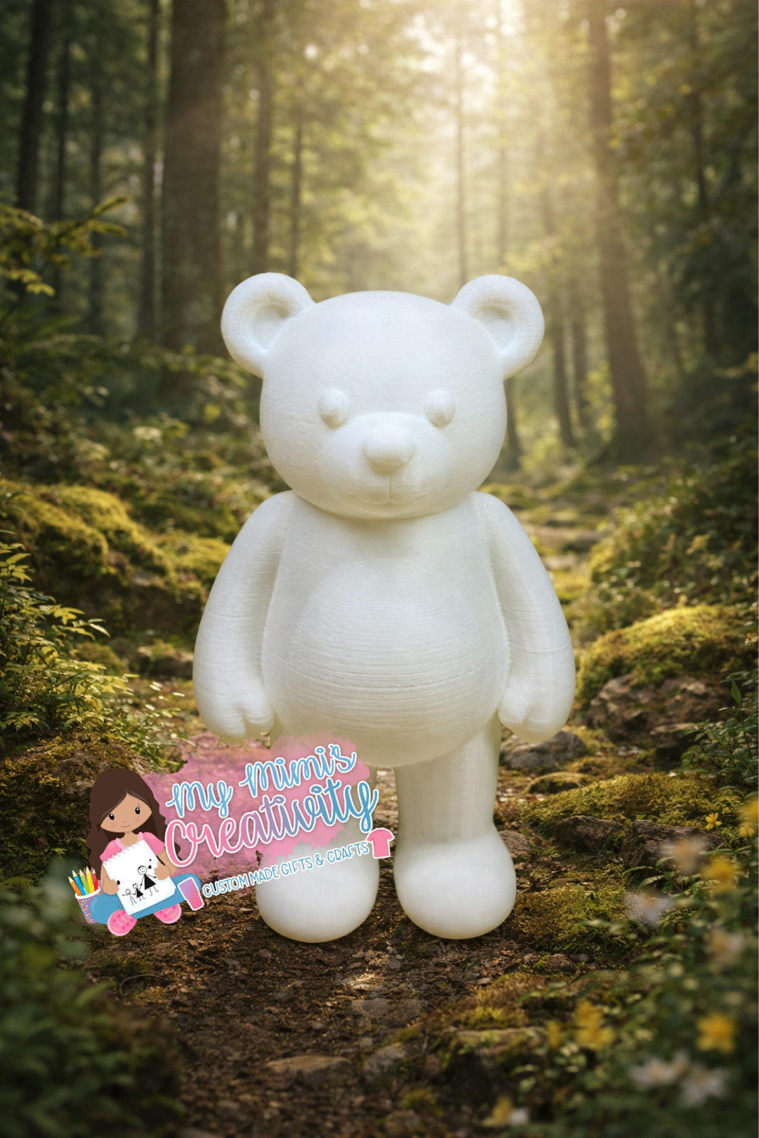 🧸✨Stand Up Bear Half Sleeve – 15/20 oz Straight Tumblers