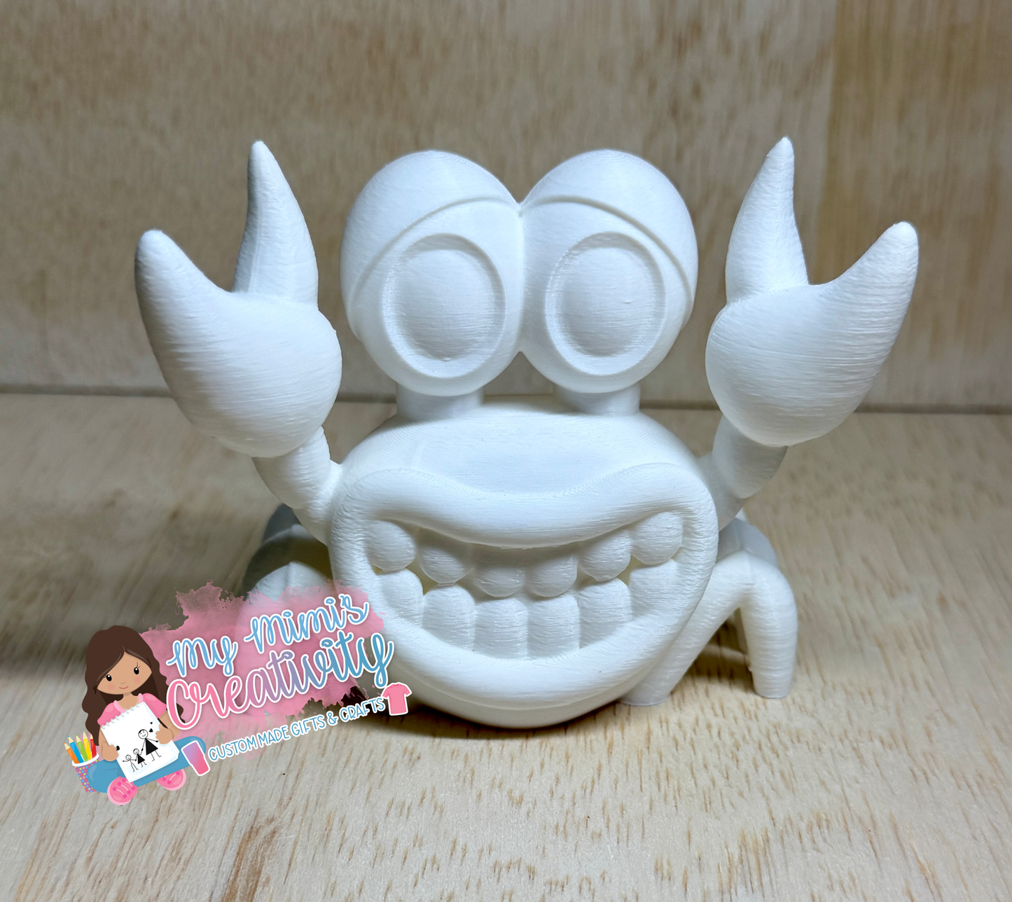 🦀 Cute Happy Crab Embellishment Tumbler Sleeve