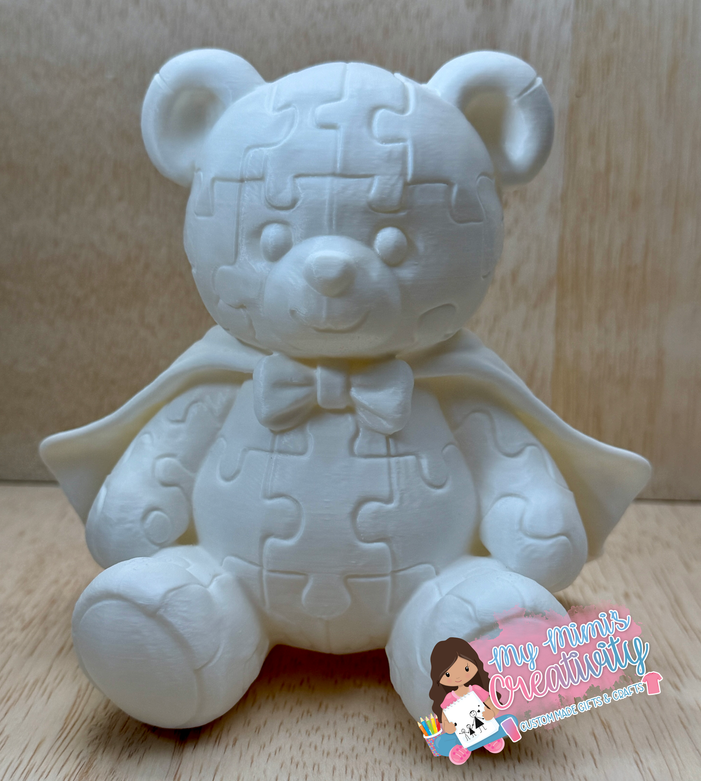 🧩 🐻 Down Syndrome Superhero Bear Half Tumbler Sleeve