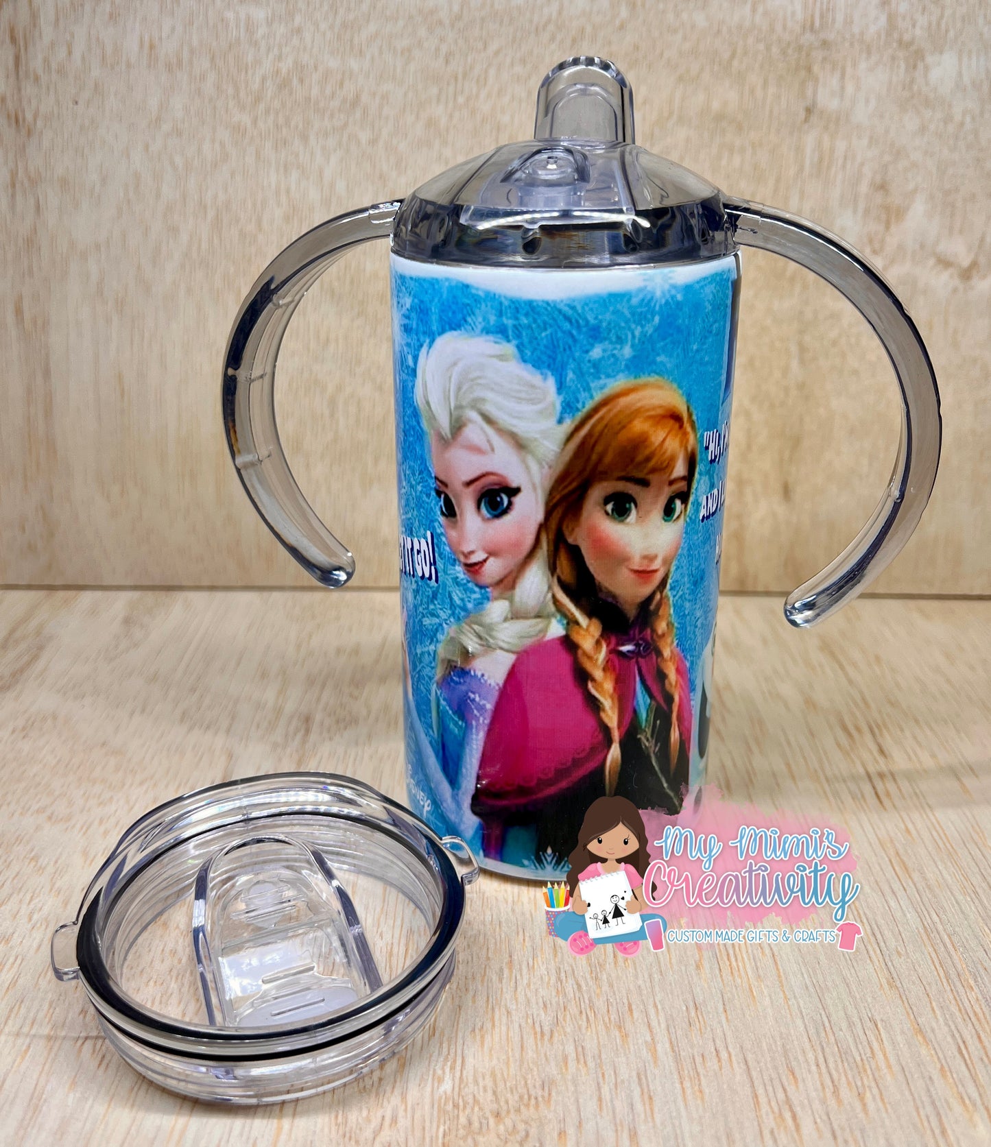 Sisters in the snow toddler 2 in 1 Tumbler 12oz