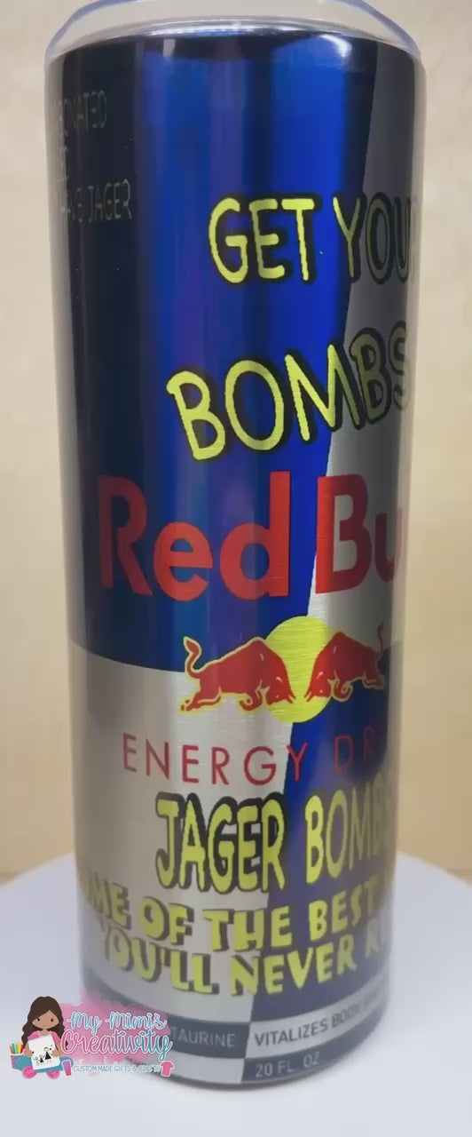 Red Bombs Drink On Tumbler 20 oz
