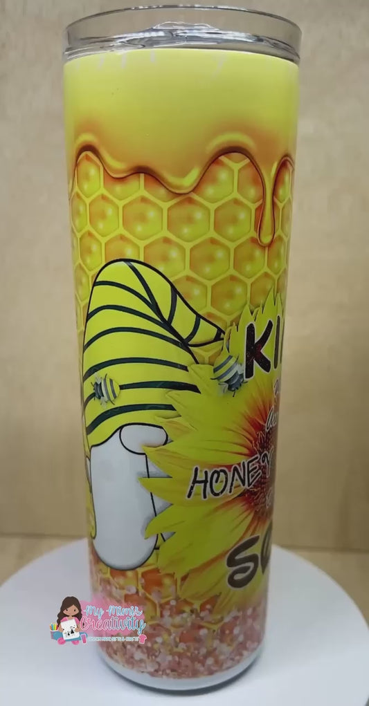 Bee Kind Gnome Tumbler 20 oz