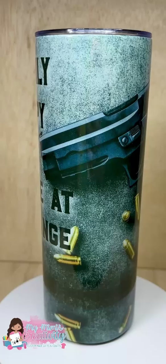Time At The Range Therapy Tumbler 20 oz